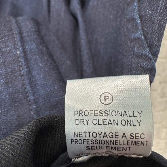 ADAM by Adam Lippes Denim Dress 10 Made in NYC Deep V Sleeveless Fit Flare Chic - Picture 6 of 9